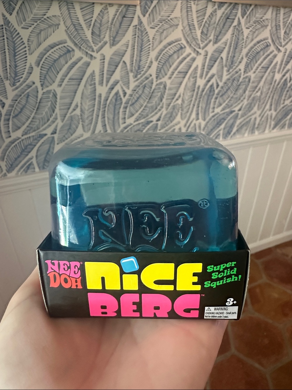 Schylling NeeDoh NiceBerg Blue NeeDoh Super Solid Squish Toy for Kids